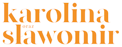 Logo. Napis: "Karolina oraz Sławomir"